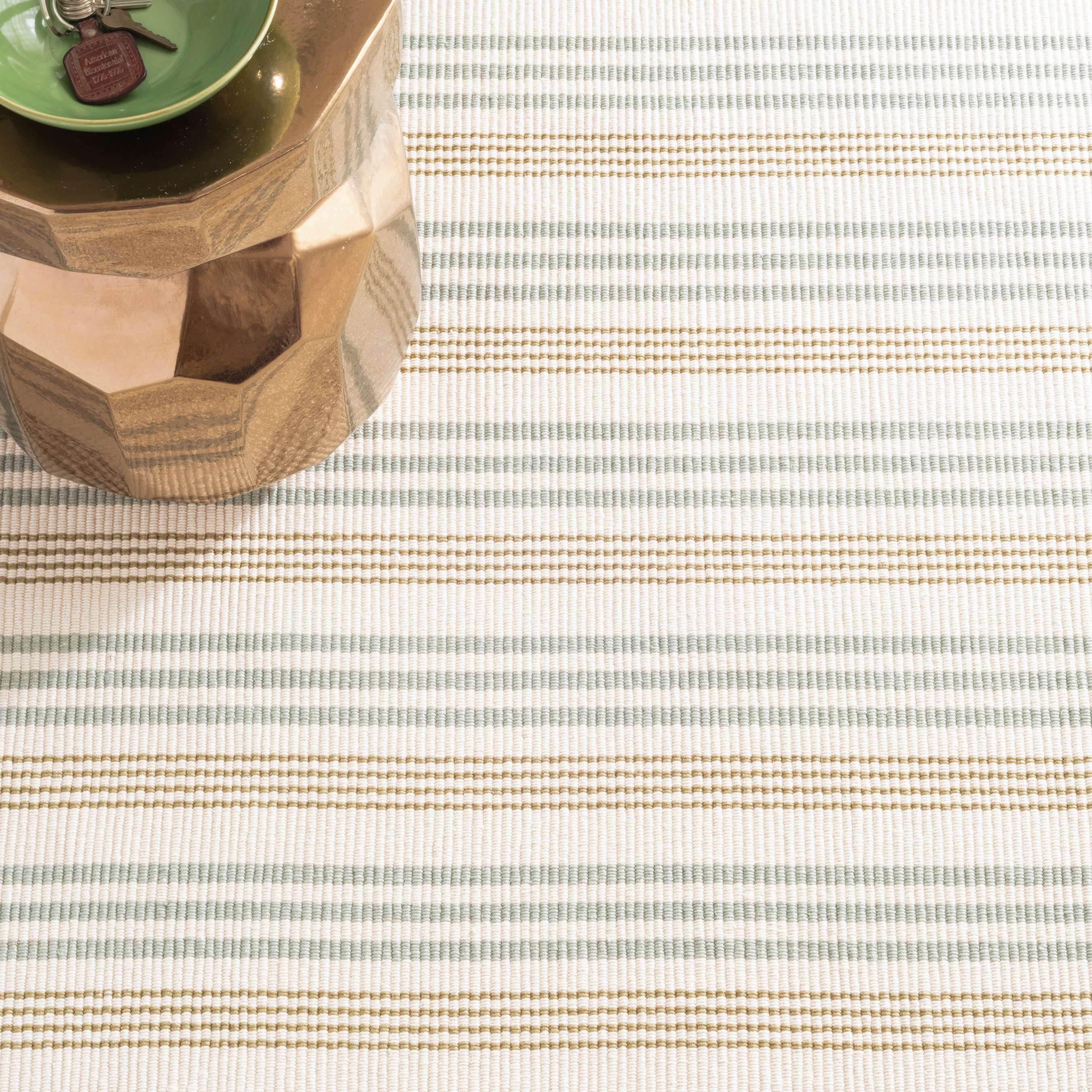 Olive Branch Handwoven Cotton Rug - Image 1
