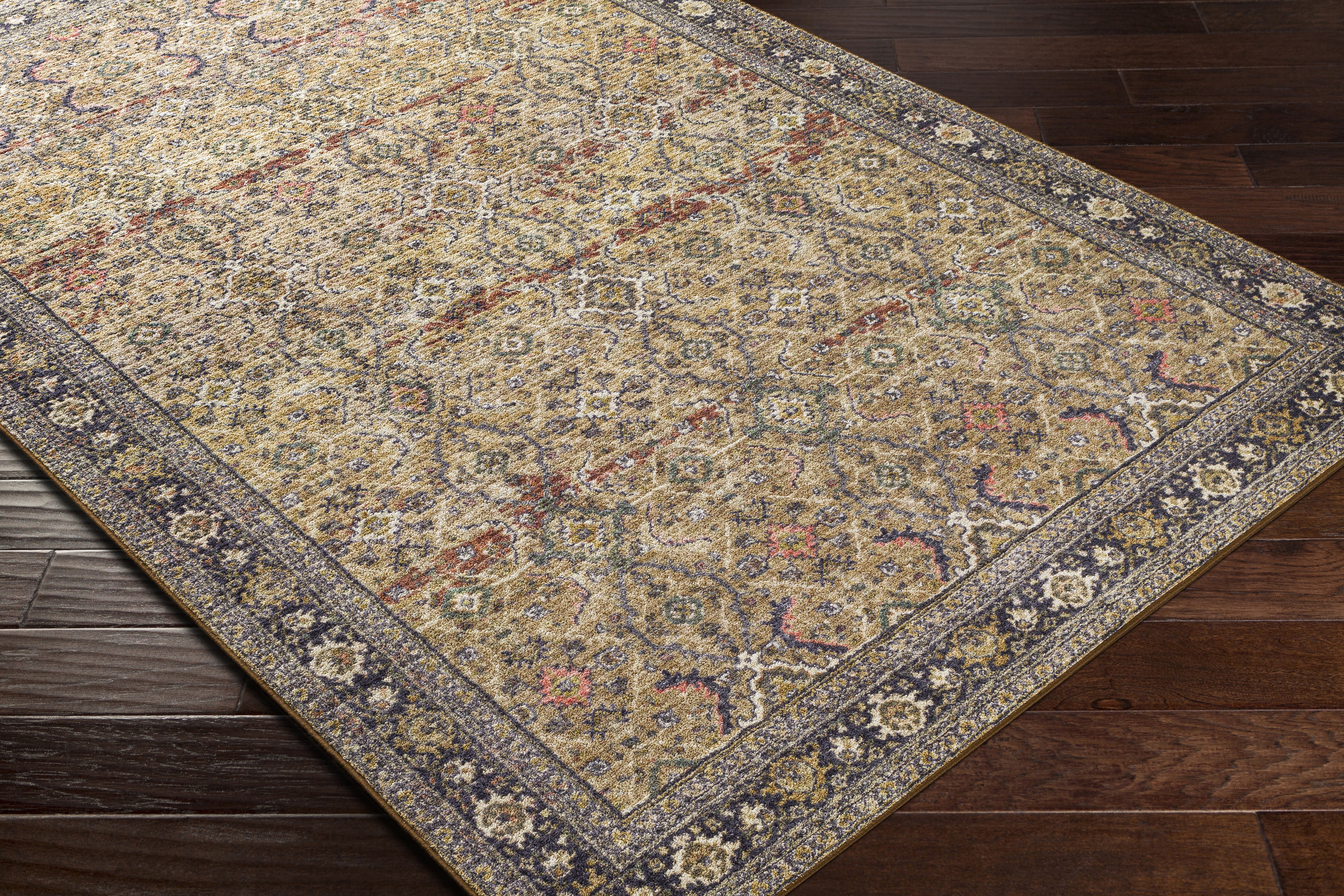 Leicester Brown Indoor 8'10" x 11'10" Machine Woven Rug - Image 5