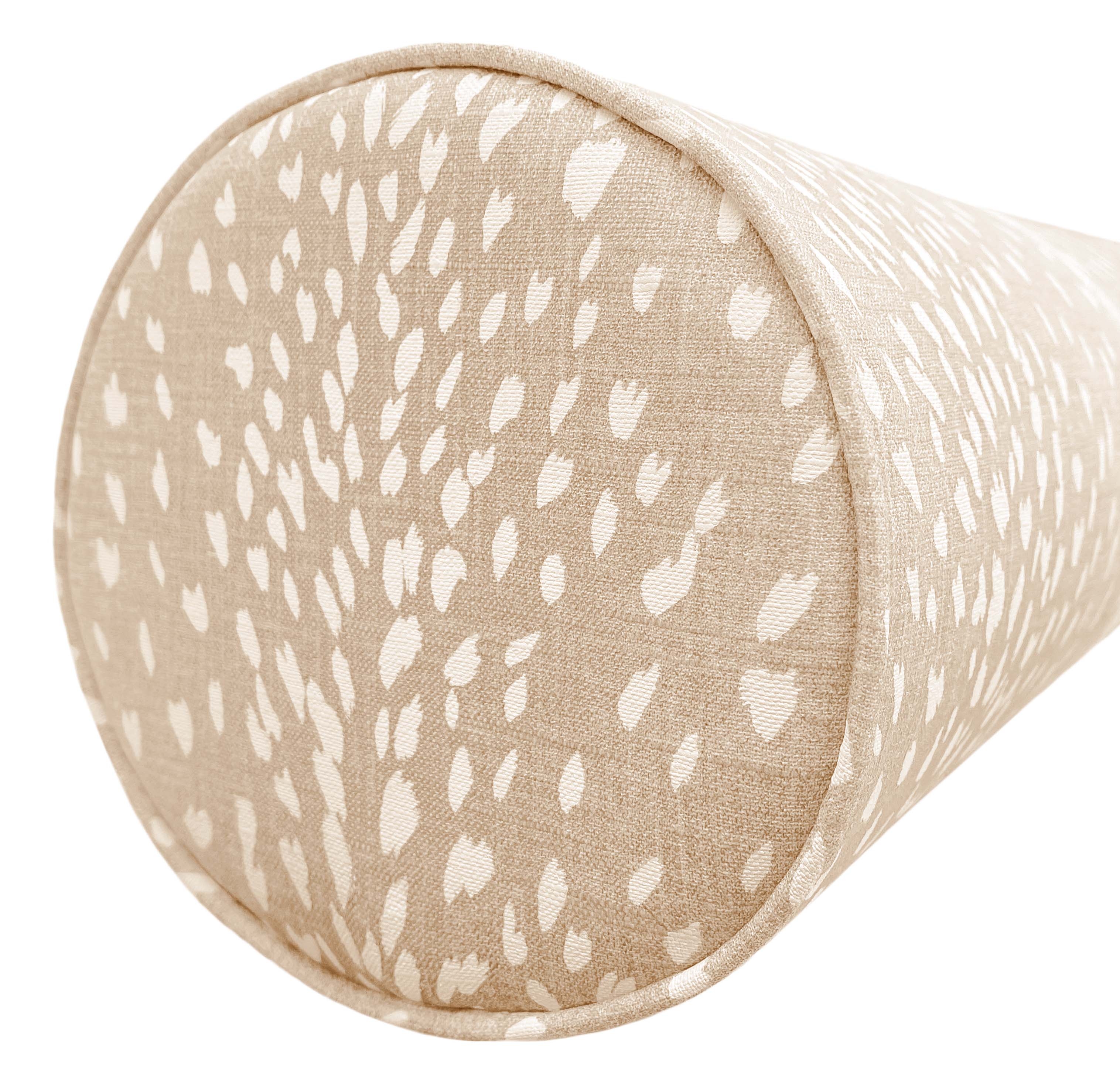 THE BOLSTER :: ANTELOPE LINEN PRINT // CAMEO - QUEEN // 9" X 36" - Image 1