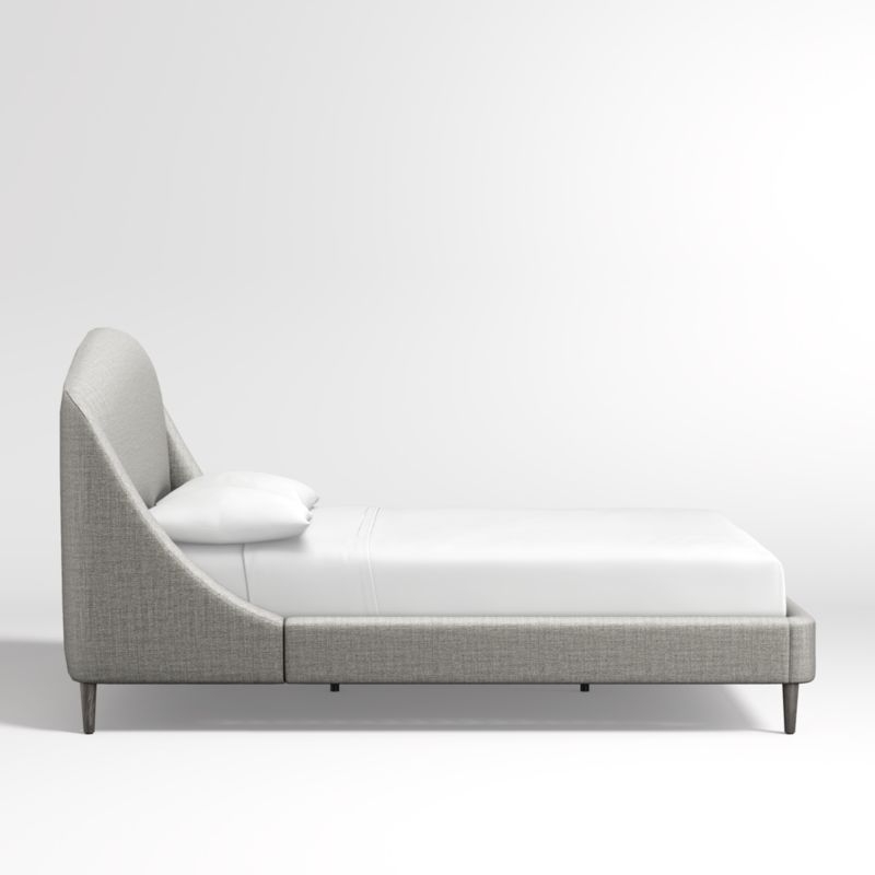 Lafayette Mist Grey Upholstered Queen Bed without Footboard - Image 4