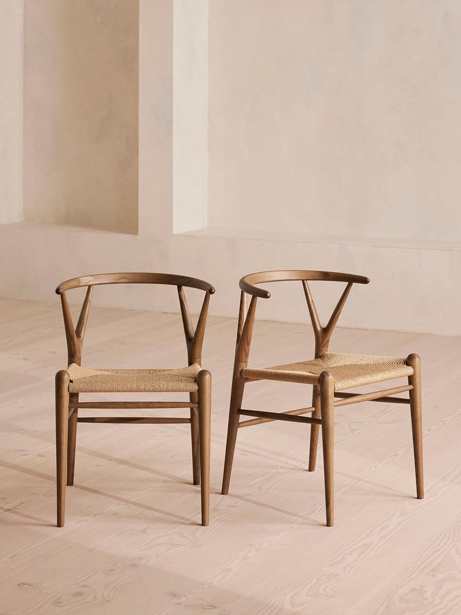 Pair of Sitwell Dining Chairs Walnut US - Image 0