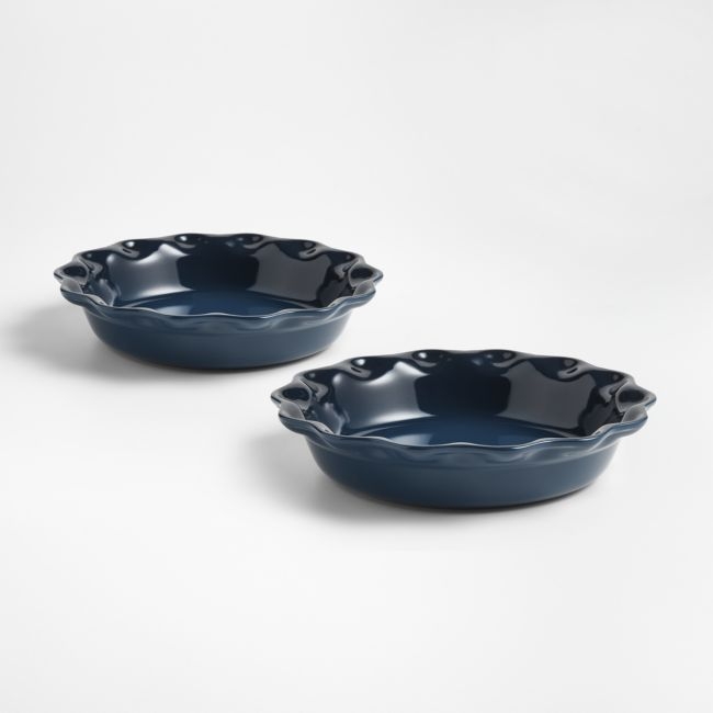 Le Creuset ® Heritage 9" Nuit Pie Dishes, Set of 2 - Image 0