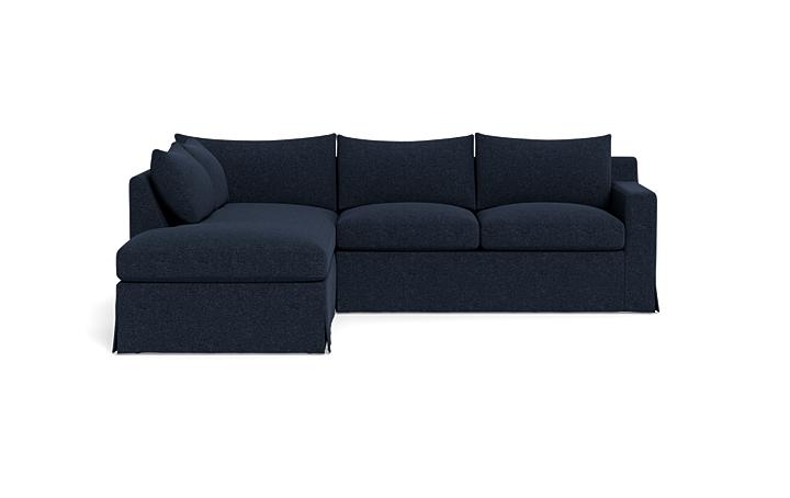 Sloan Slipcovered 3-Seat Left Bumper Sectional - Image 0