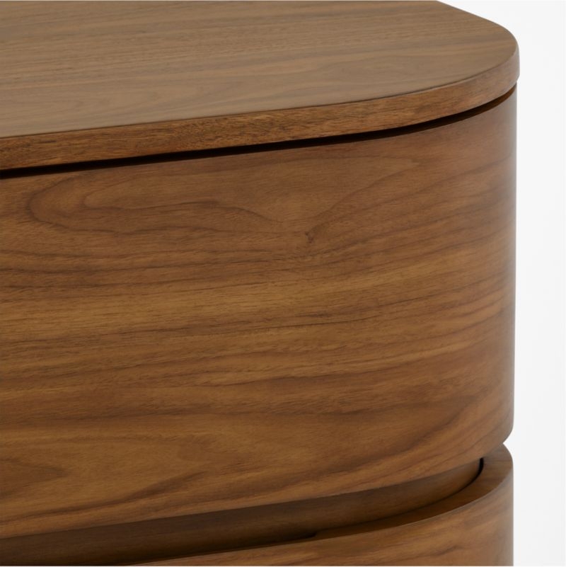 Milano 28" Natural Walnut Nightstand - Image 3