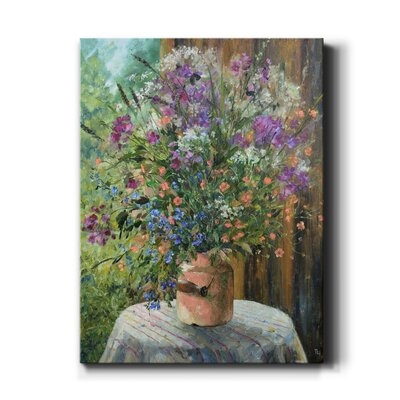 Farmhouse Bouquet by Tatiana Chepkasova - Wrapped Canvas Painting Print - Image 0