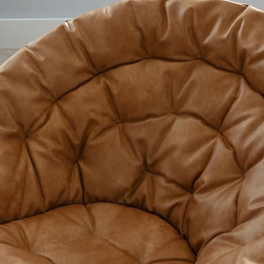 Hang-A-Round Chair, Faux Leather Caramel - Image 1
