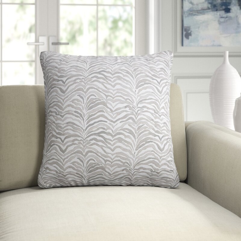 Eastern Accents Amara Dove Cotton Throw Pillow Cover and Insert - Image 0