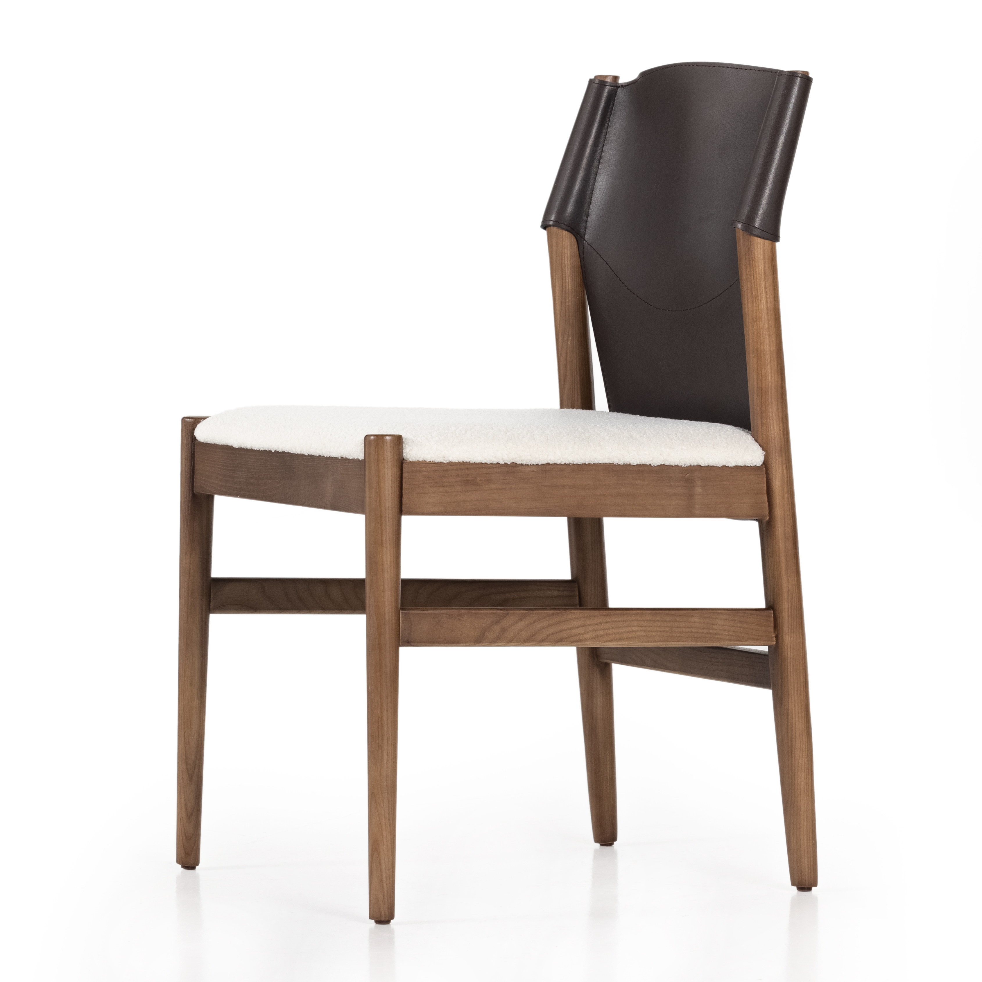Lulu Armless Dining Chair-Espresso Lthr - Image 3