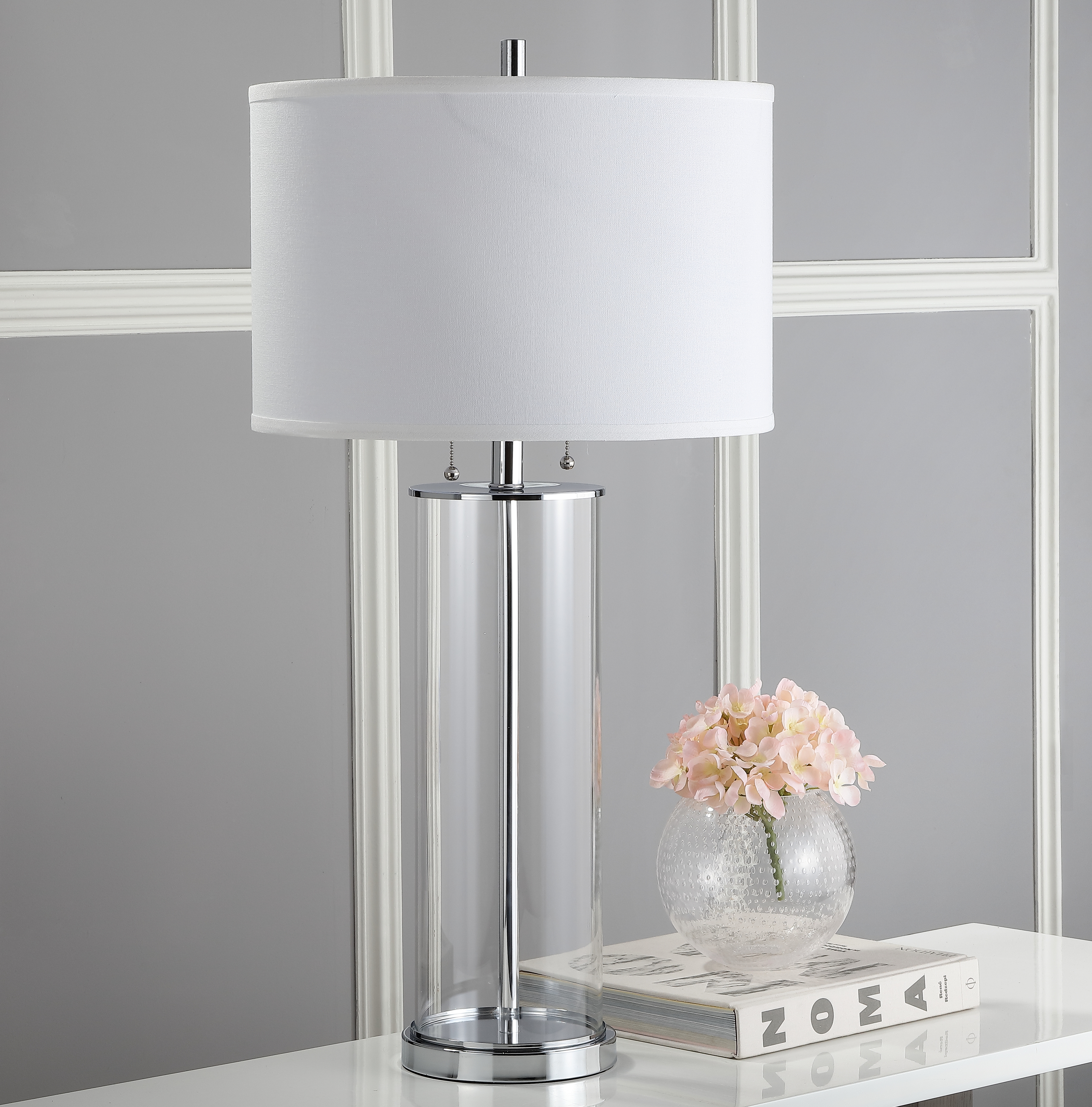 Velma Table Lamp - Clear/Off White - Safavieh - Image 0