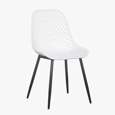 Dining Chair Plastic Chair For Dining Room(Set Of 2 White Color) - Image 0