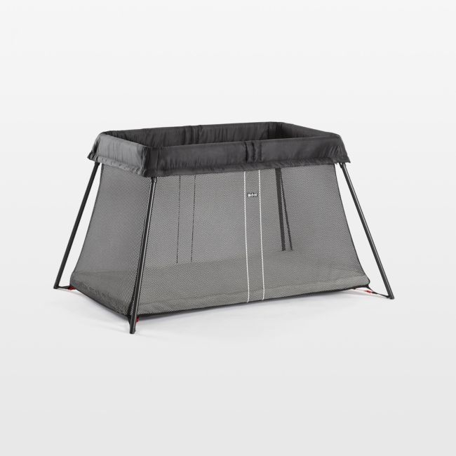 BABYBJÖRN ™ Black Lightweight Travel Crib with Fitted Sheet Bundle Pack - Image 0
