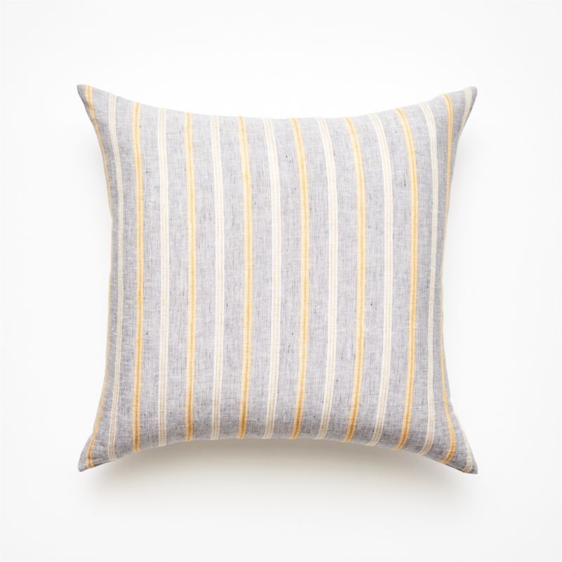 23" Amora Grey Pillow with Down-Alternative Insert - Image 2