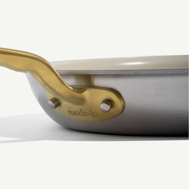 Made In CeramiClad™ Non-Stick 10" Fry Pan with Brass Hardware - Image 5