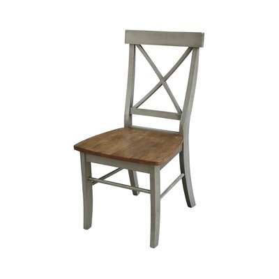 Solid Wood Cross Back Side Chair - Image 0