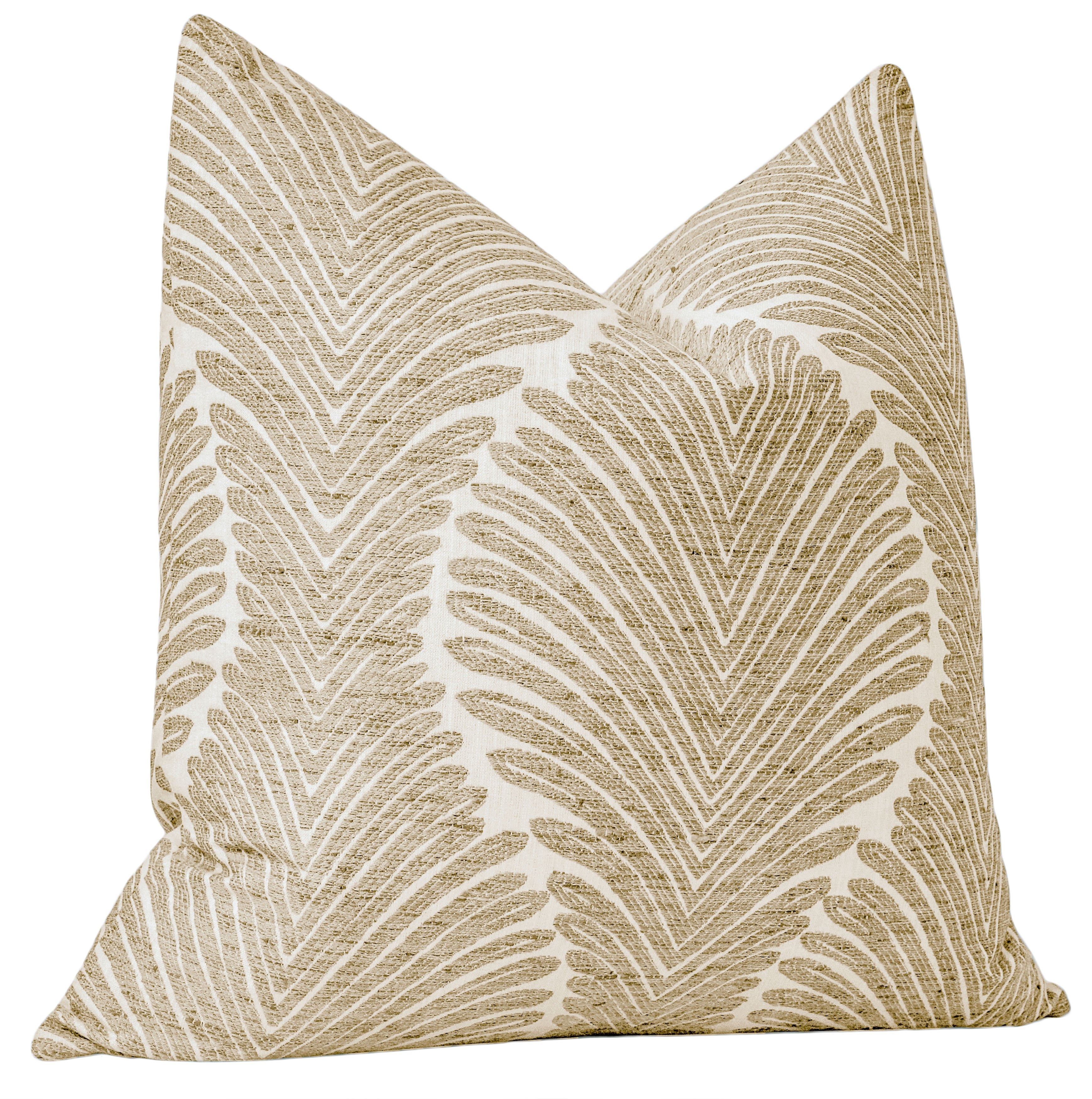 Musgrove Chenille Pillow Cover, Natural, 20" x 20" - Image 2