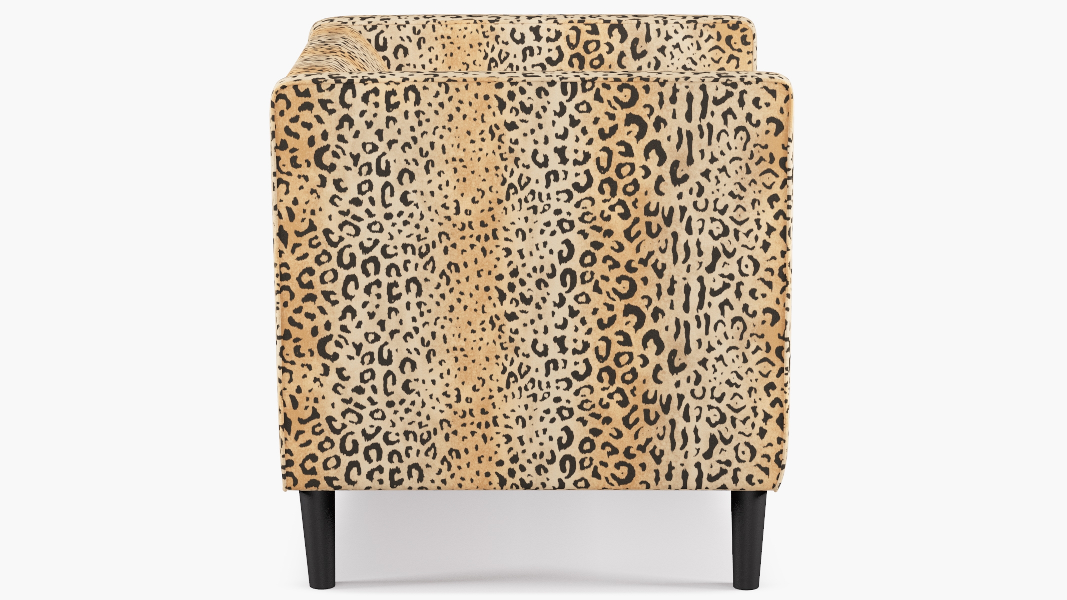 Tuxedo Chair, Leopard, Black - Image 2