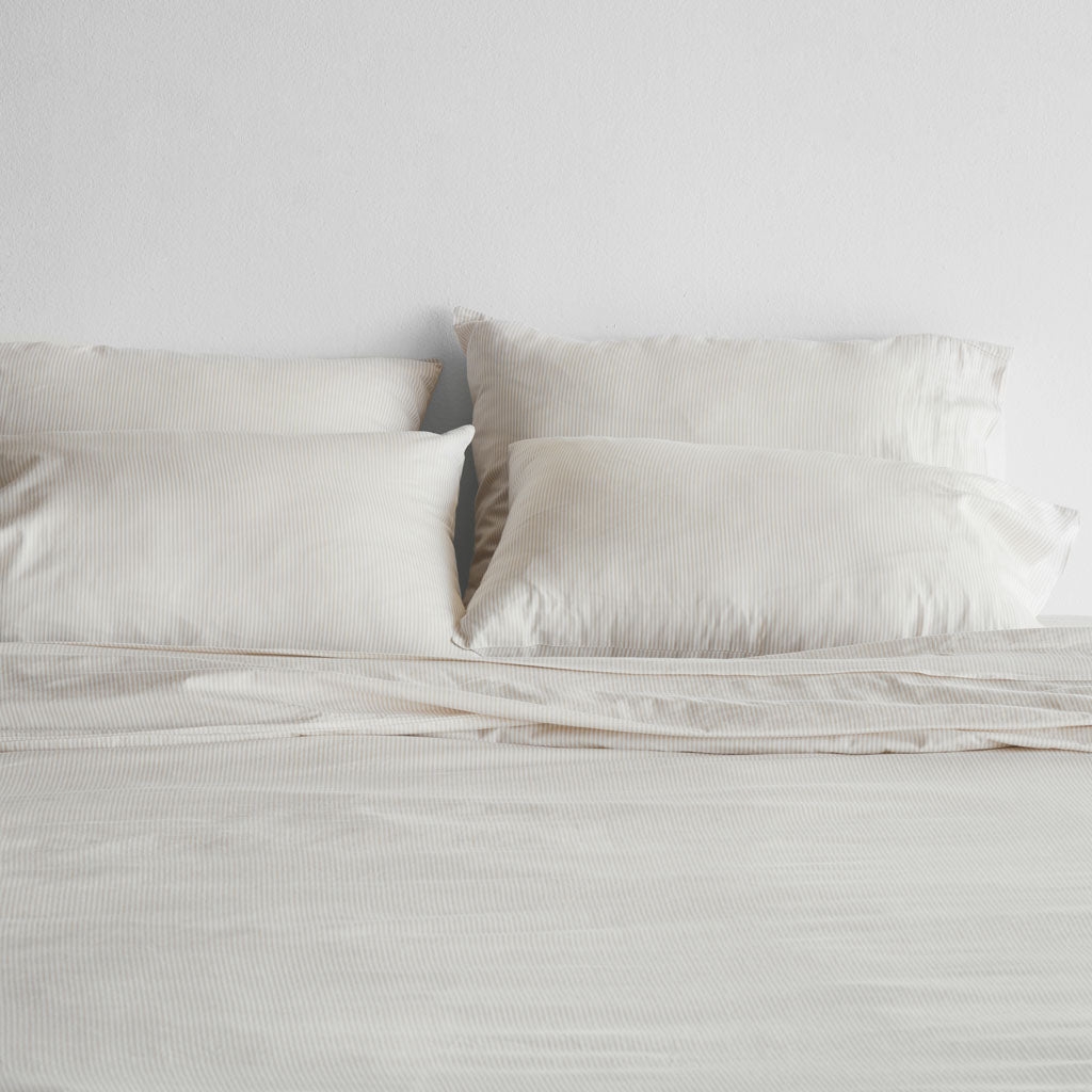 The Citizenry Organic Resort Cotton Duvet Cover | Full/Queen | Solid Light Grey - Image 3