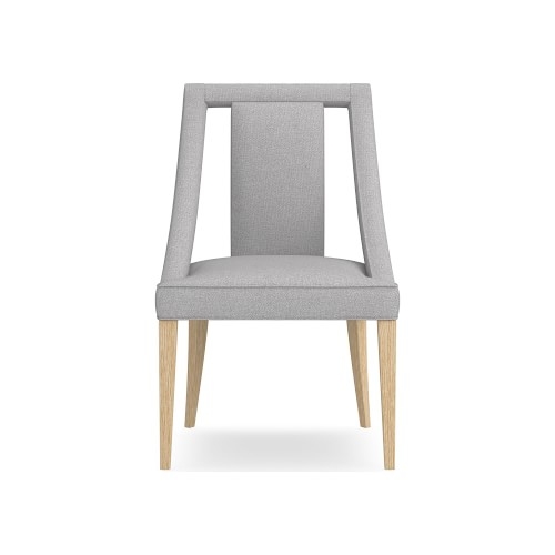 Sussex Side Chair, Standard Cushion, Perennials Performance Canvas, Fog, Natural Leg - Image 0