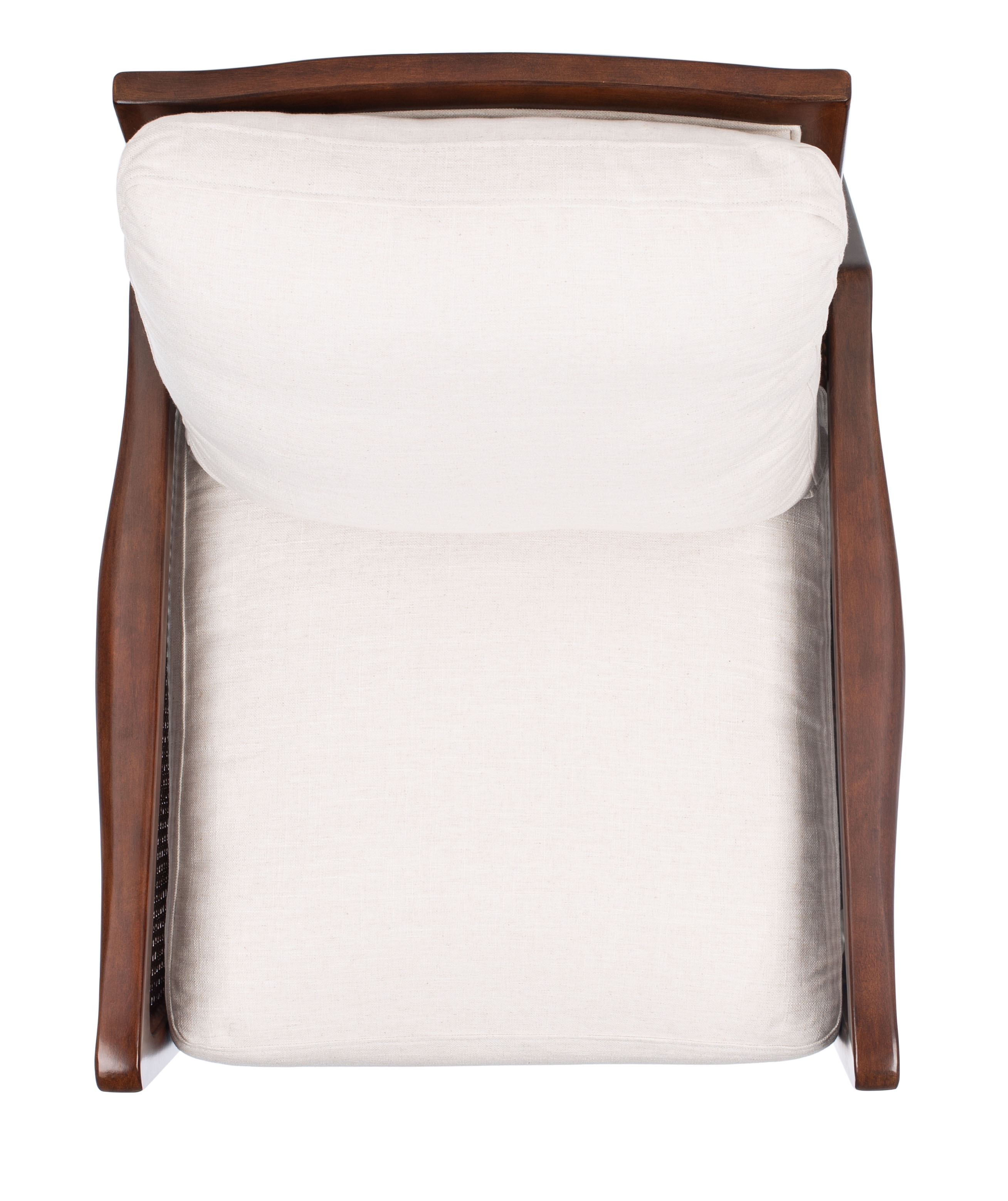 Moretti Wood Frame Accent Chair - Oatmeal - Safavieh - Image 6
