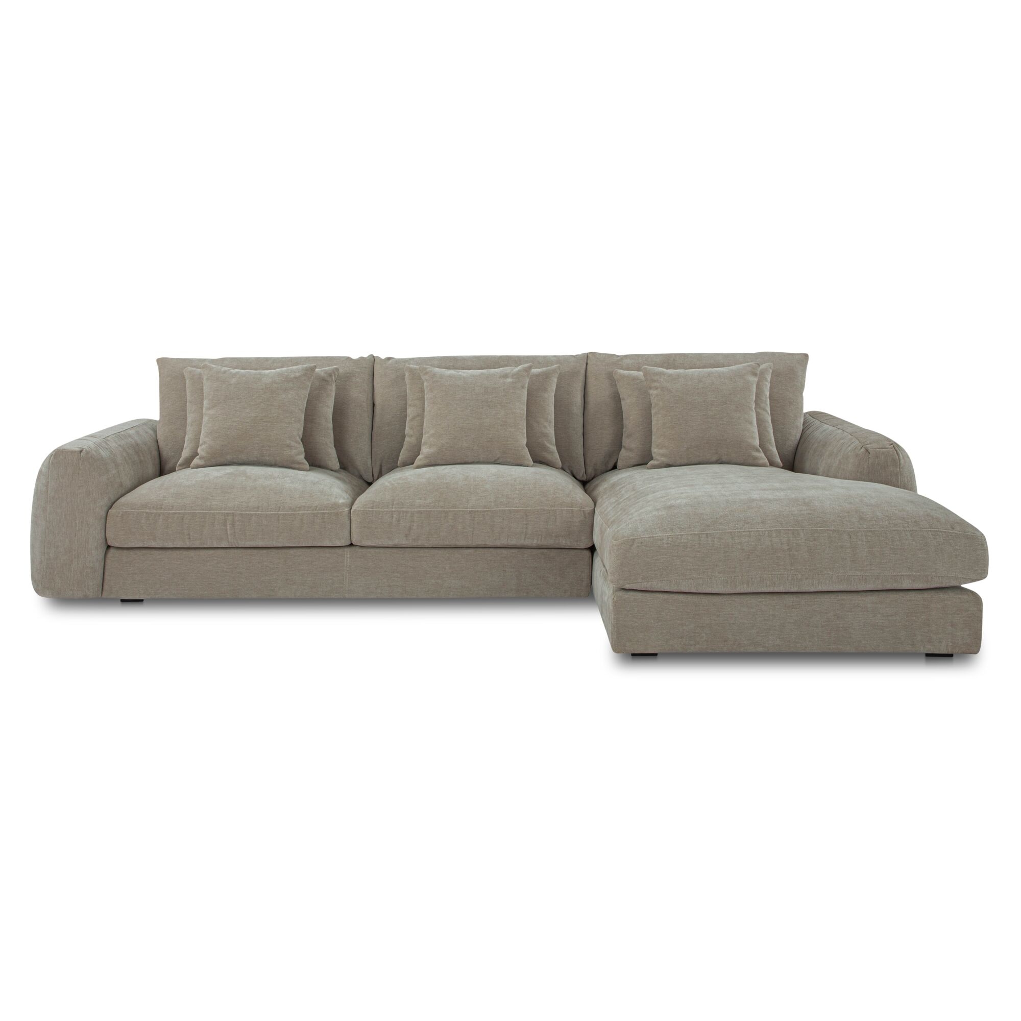 Berga Sectional Right Pebble - Image 0