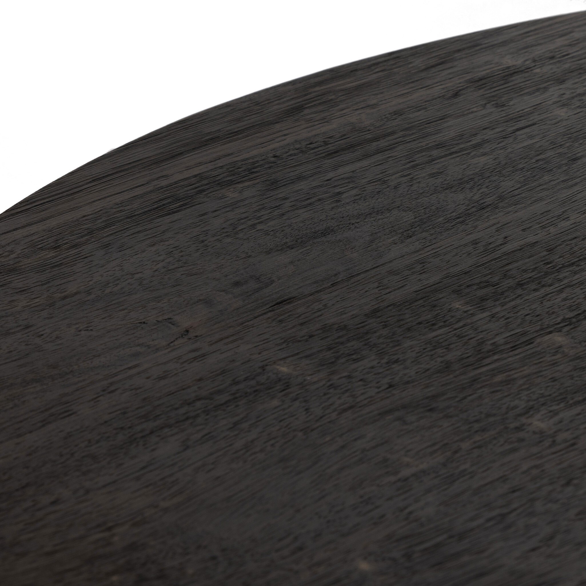 Mesa Round Coffee Table - Ebony Parawood - Image 7