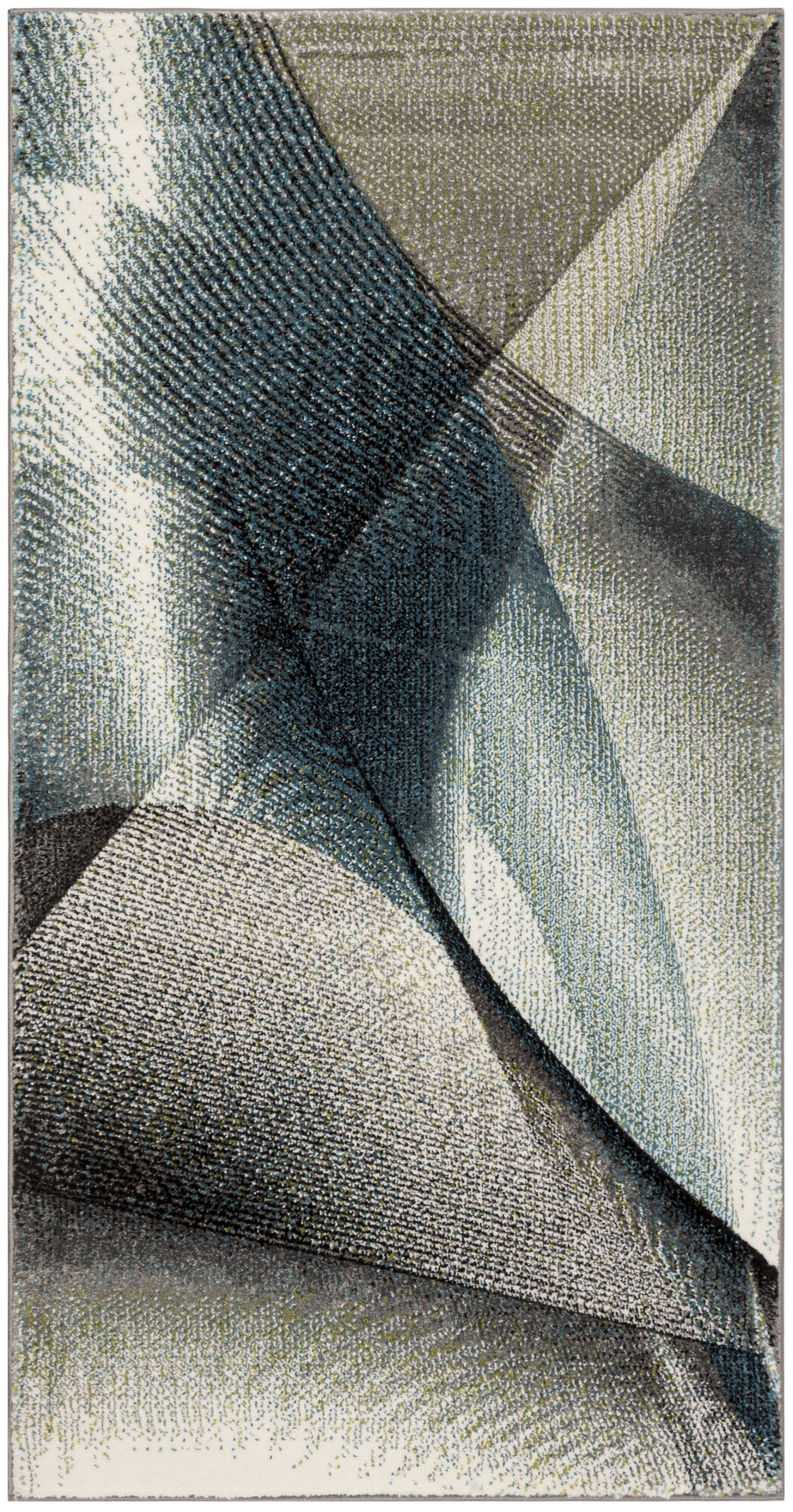 Arlo Home Woven Area Rug, HLW715D, Grey/Teal,  2' 7" X 5' - Image 0