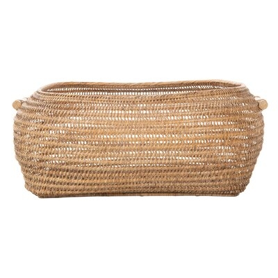 Open Weave Storage Rattan Basket - Image 0