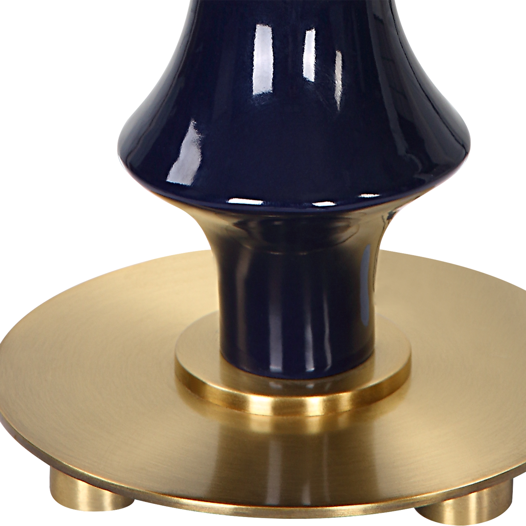 Coil Sculpted Blue Table Lamp - Image 5