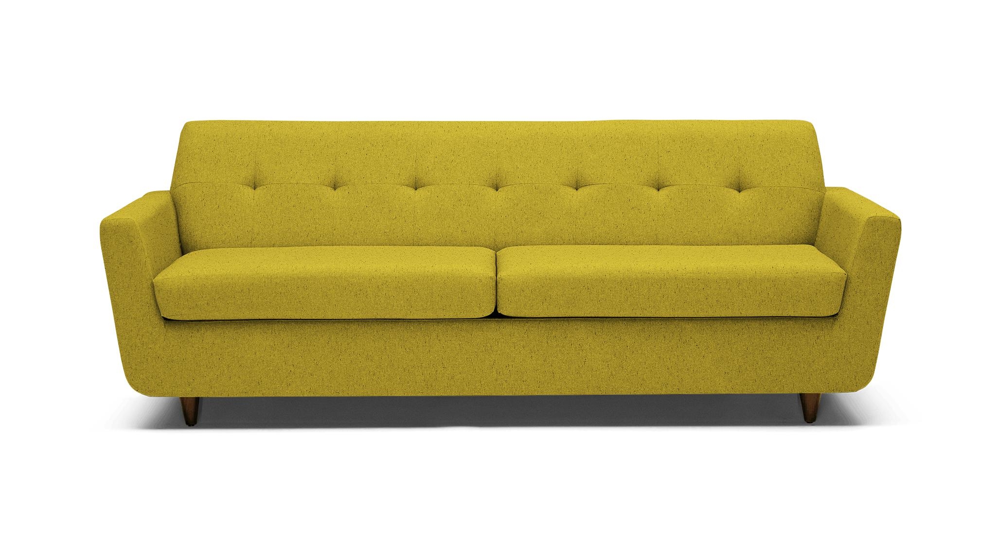 Yellow Hughes Mid Century Modern Sleeper Sofa - Bloke Goldenrod - Mocha - Image 0