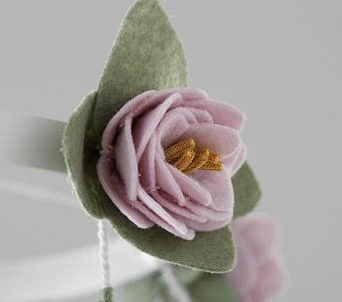 Felted Lavender Roses Crib Mobile - Image 1