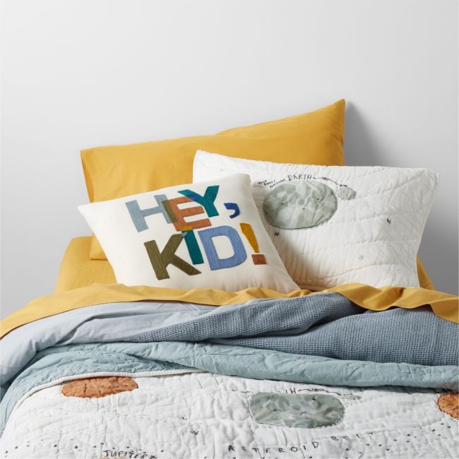 Outer Space Organic Cotton Kids Twin Quilt - Image 1