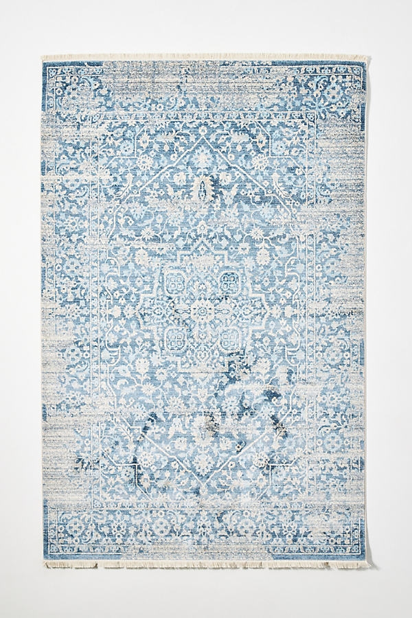 Handwoven Egeria Rug By Anthropologie in Blue Size 8 x 10 - Image 0