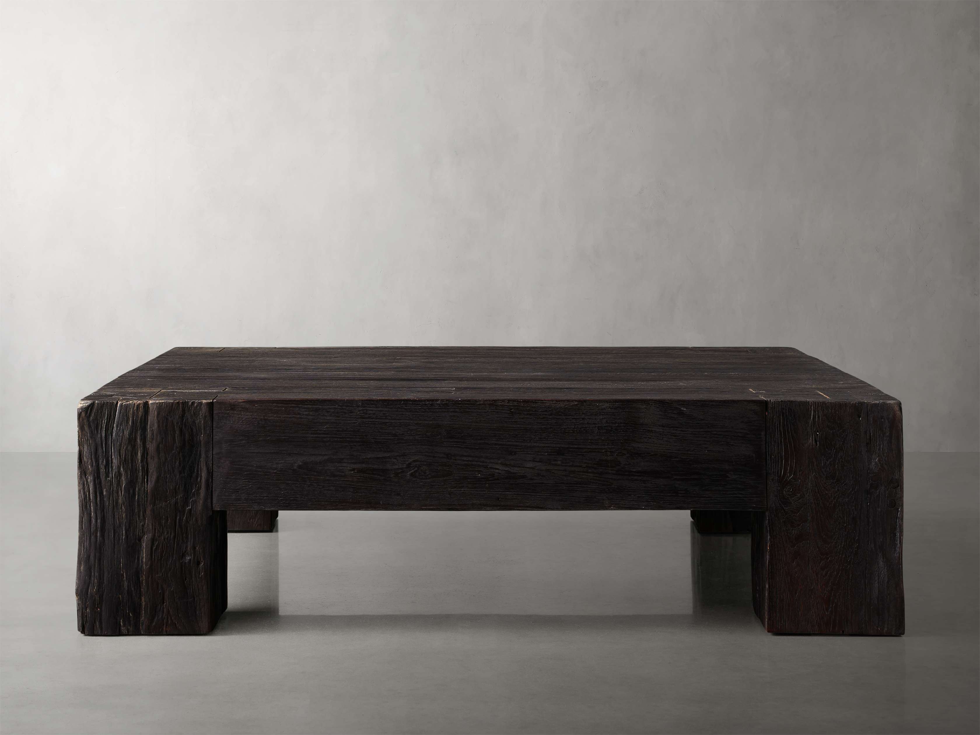Ubud Square Coffee Table in Wood Brown  Shou Sugi Ban/54" - Image 0