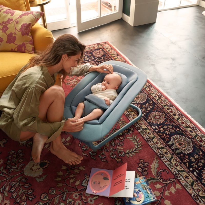 CYBEX Stone Blue Lemo 2 Baby Bouncer Chair - Image 1