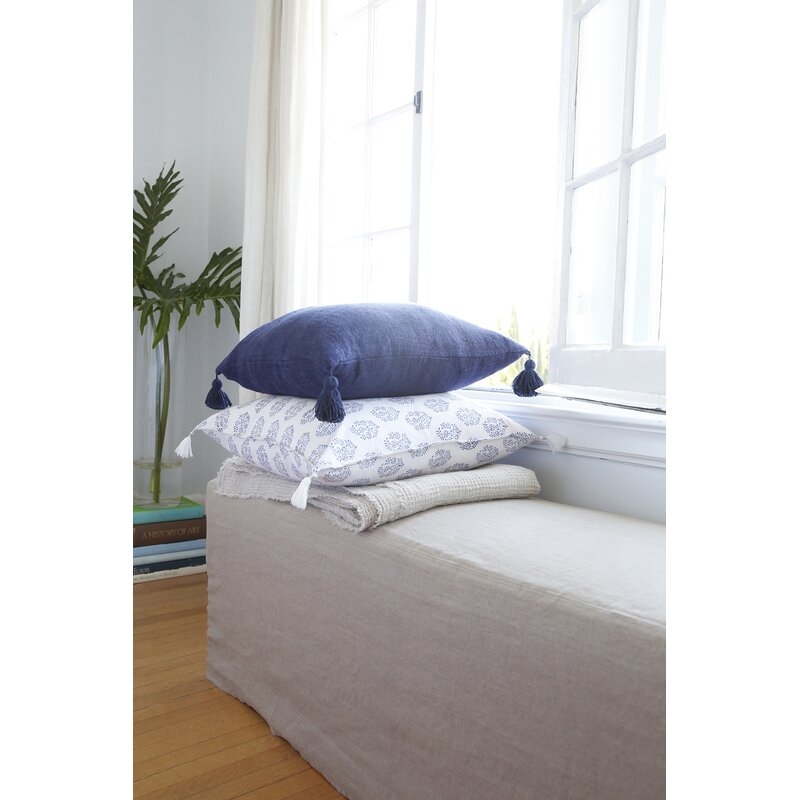 Pom Pom At Home Montauk Square Linen Pillow Cover & Insert - Image 0