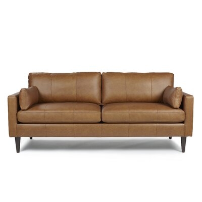 Cayenna Genuine Leather 81'' Square Arm Sofa - Image 0