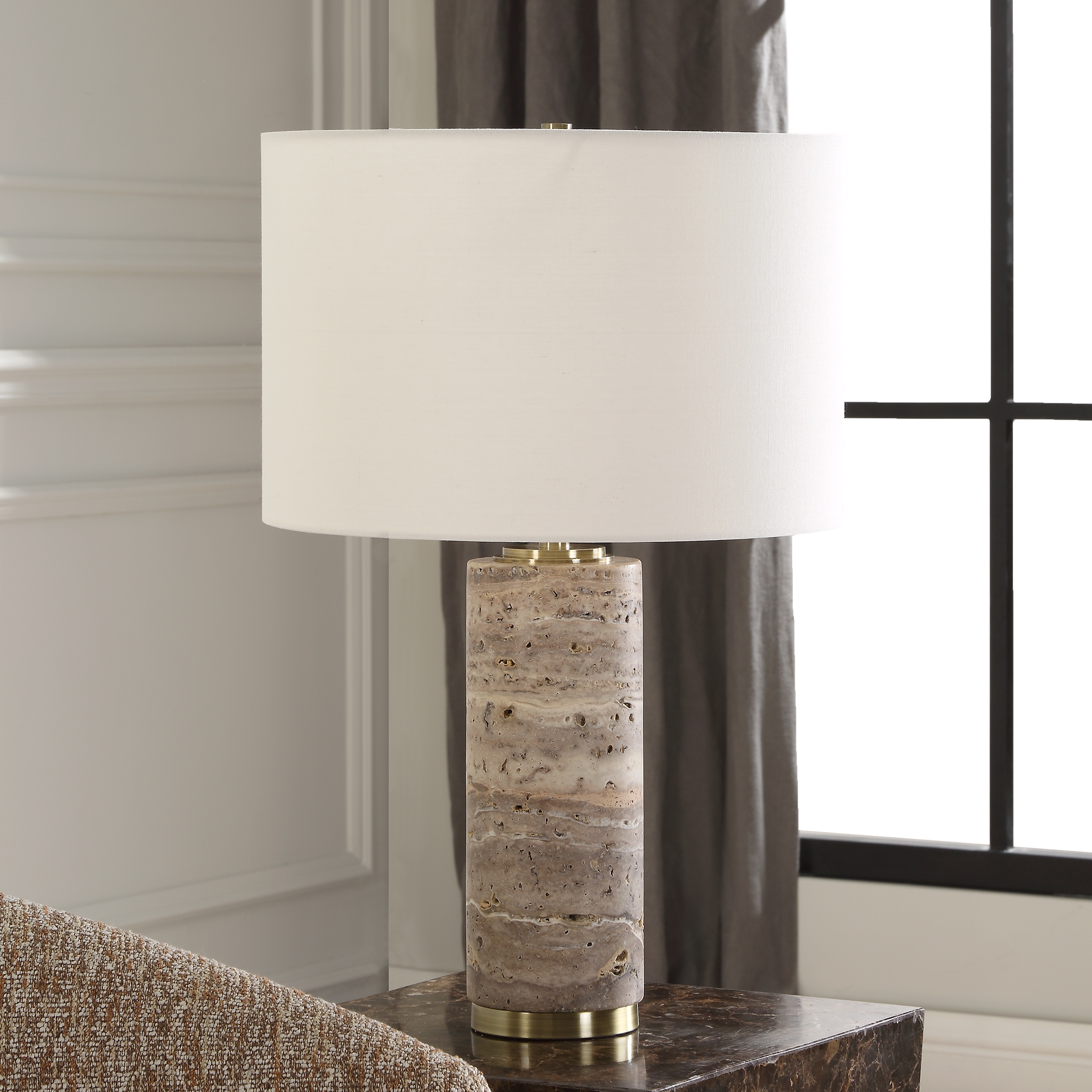 Cortado Travertine Table Lamp - Image 2