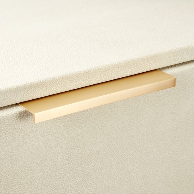 7" Damon Edge Brushed Brass Drawer Pull - Image 0