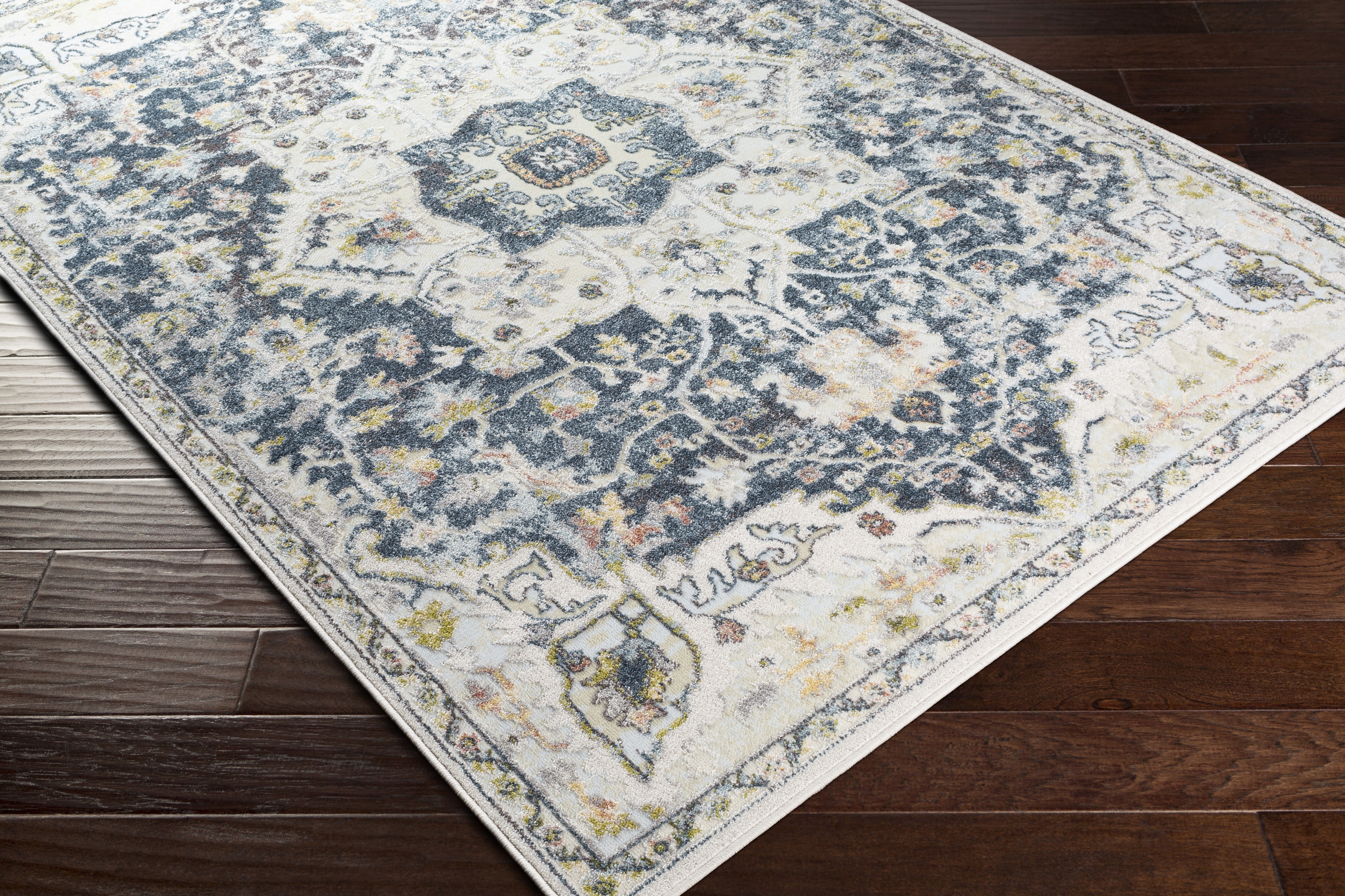 New Mexico Blue Indoor 3' x 2' Machine Woven Rug - Image 6