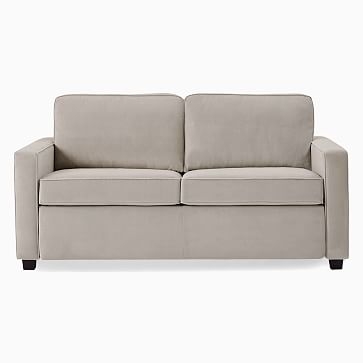 Henry 66" Loveseat, Poly, Twill, Dove, Chocolate - Image 2