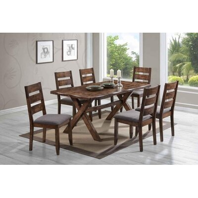Aayush 7 Piece Solid Wood Dining Set - Image 0