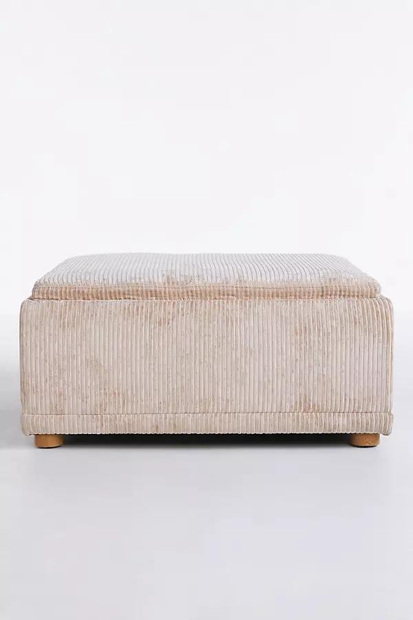 Celine Corduroy Large Storage Ottoman - Image 0
