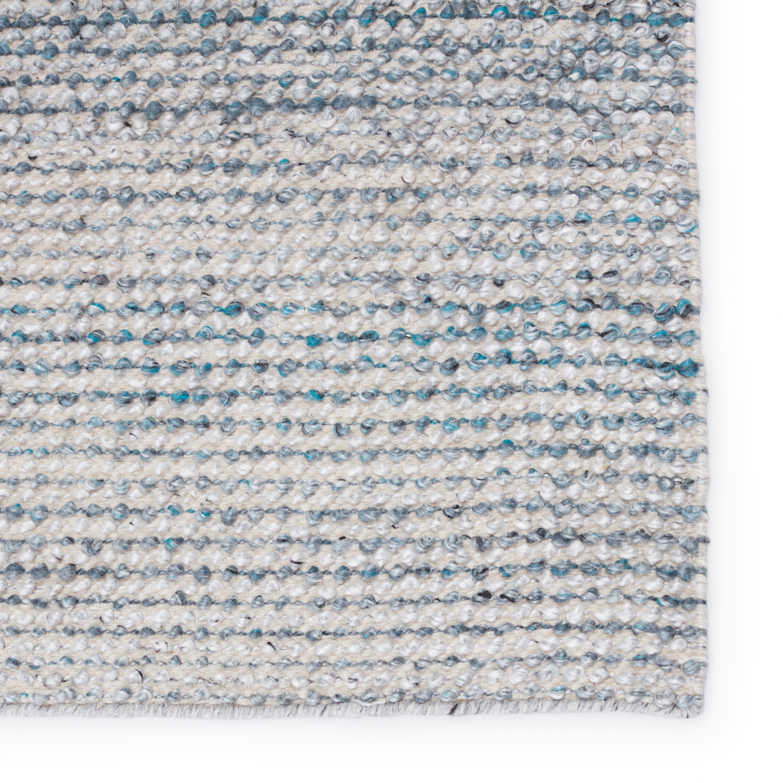 Crispin Indoor/ Outdoor Solid Blue/ White Area Rug (7'10"X10'10") - Image 3