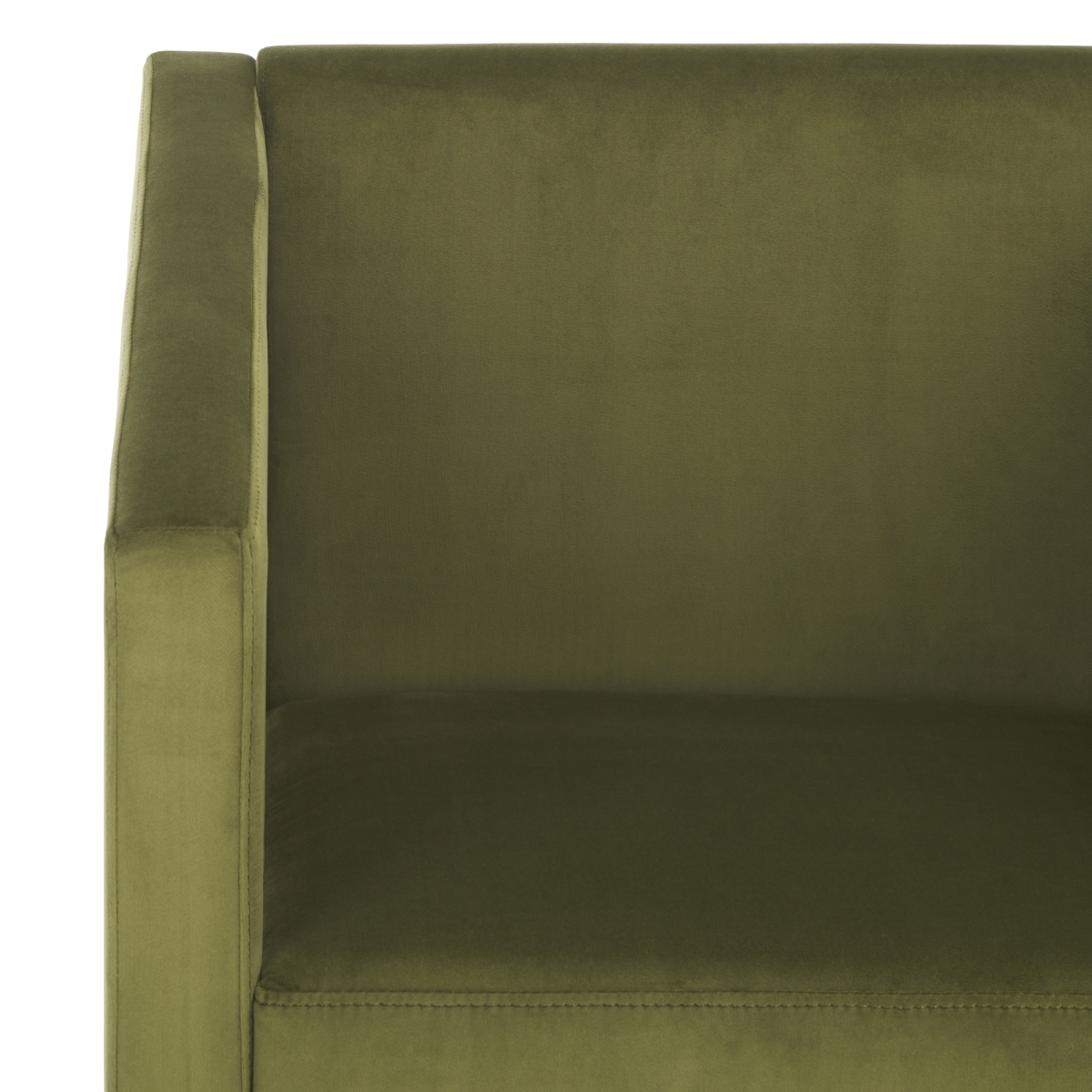Ylva Accent Chair - Olive Green - Safavieh - Image 2