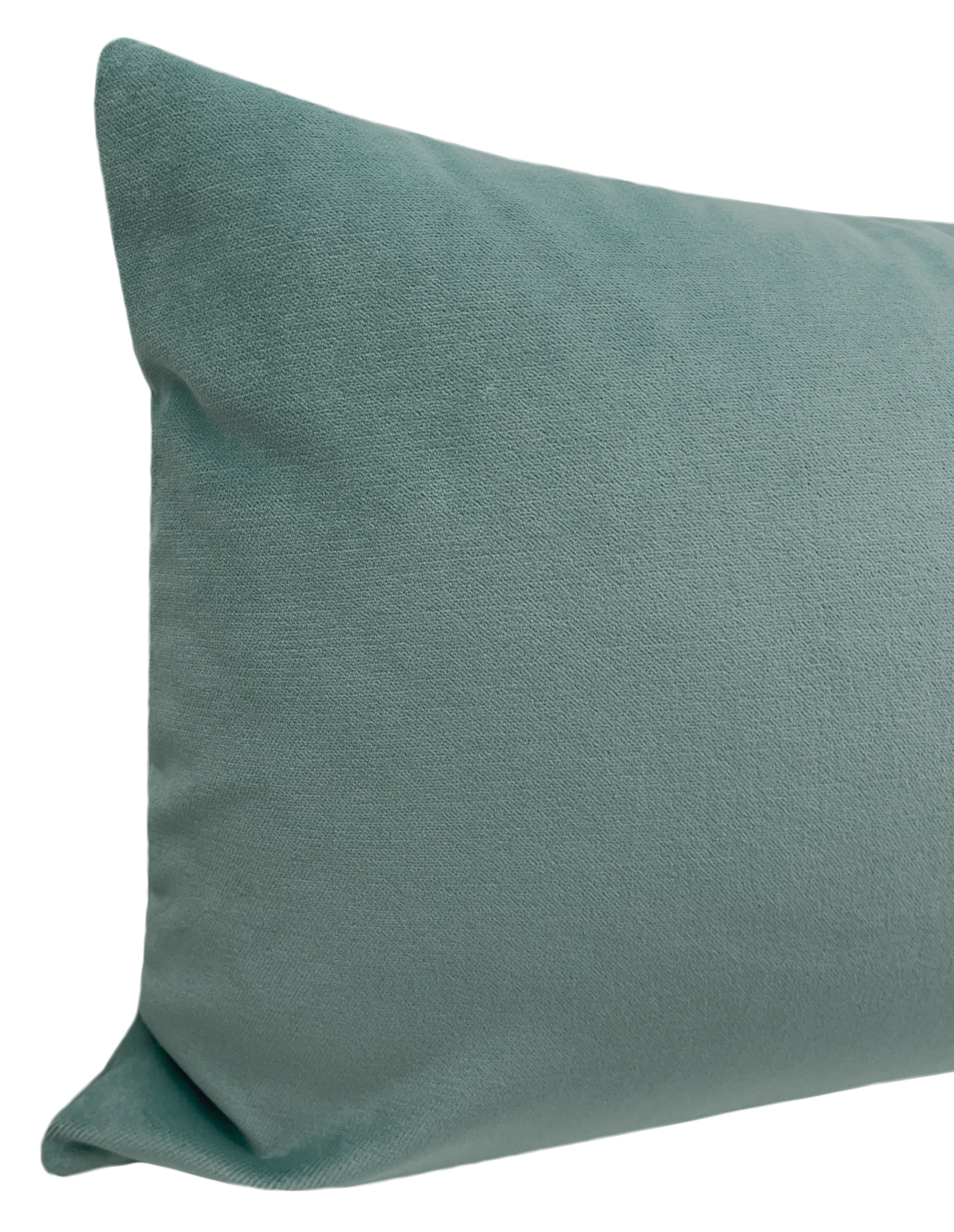 THE XL LUMBAR :: SOCIETY VELVET // CERULEAN BLUE - SAMPLE 4" X 4" - Image 3