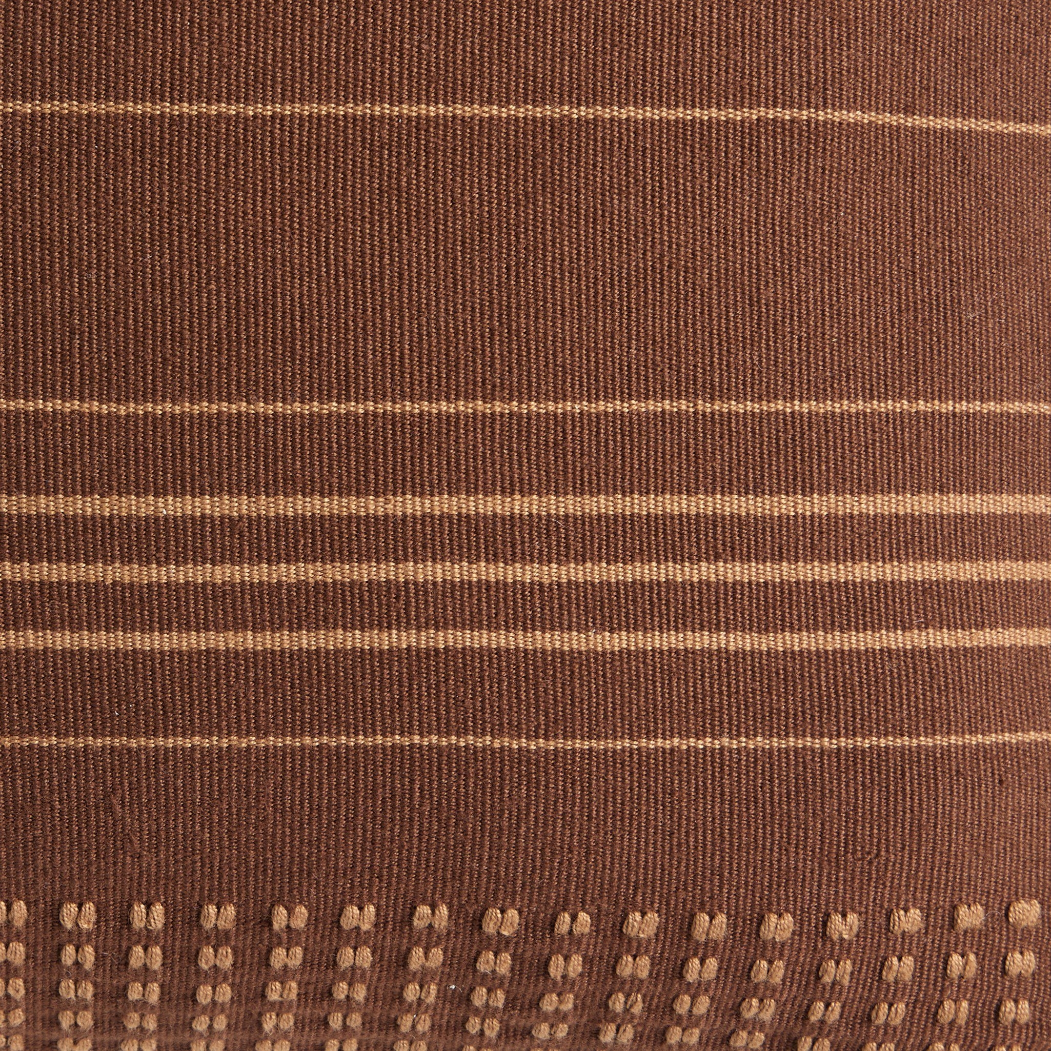 Handwoven Cancuc Pillow - Taupe Cotton - Image 3