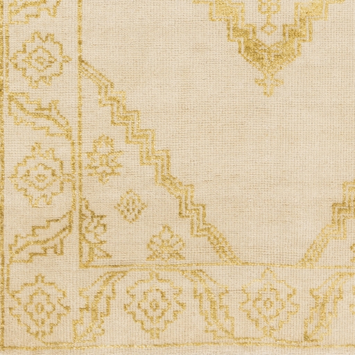 Bagras Yellow Indoor 3'3" x 5'3" Handmade Rug - Image 0