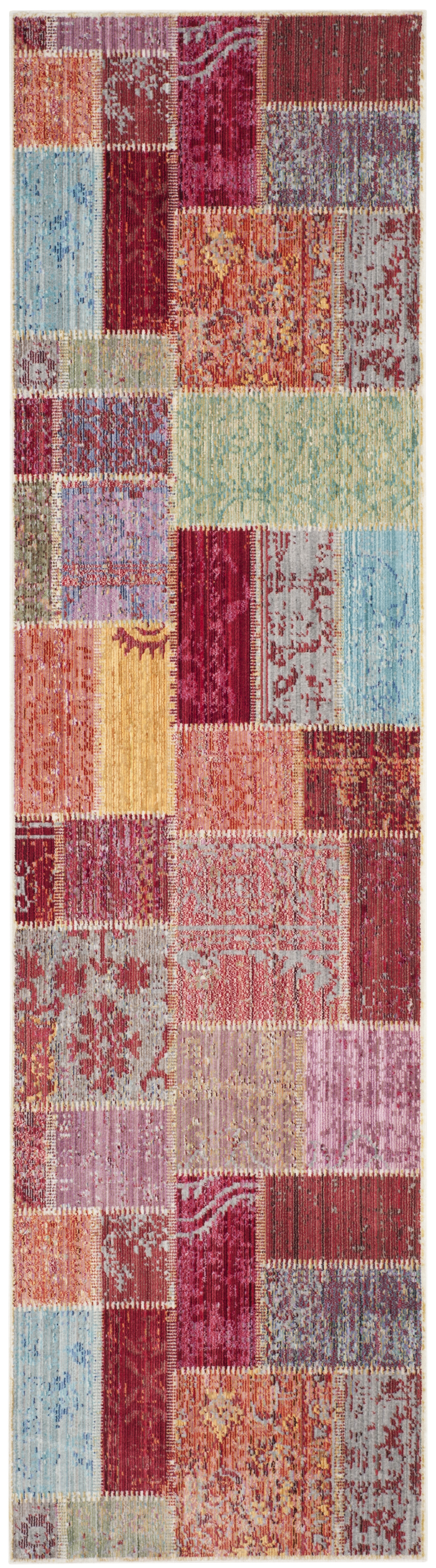 Arlo Home Woven Area Rug, VAL217K, Multi,  2' 3" X 8' - Image 0