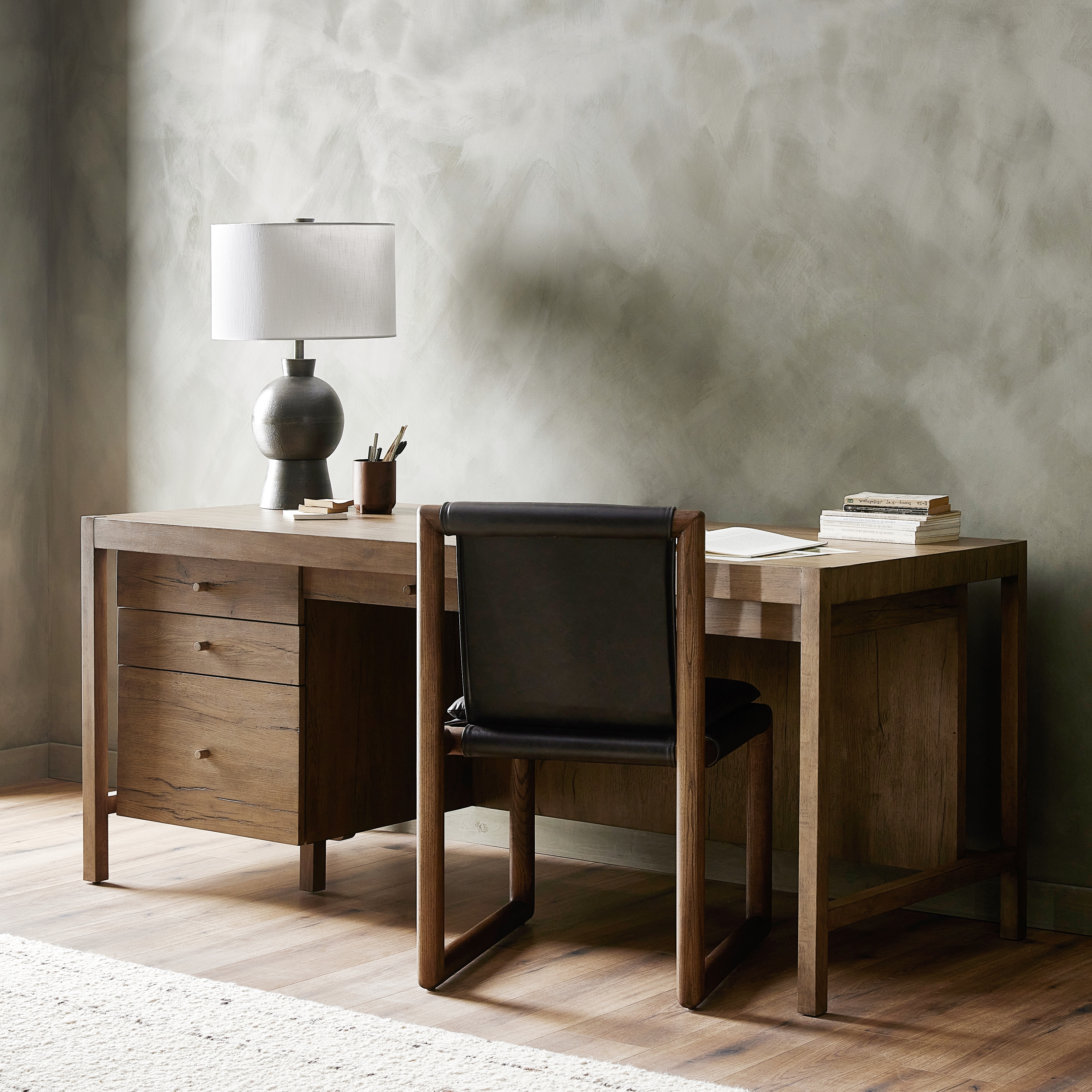 Suspension Desk-Grey Oak - Image 2