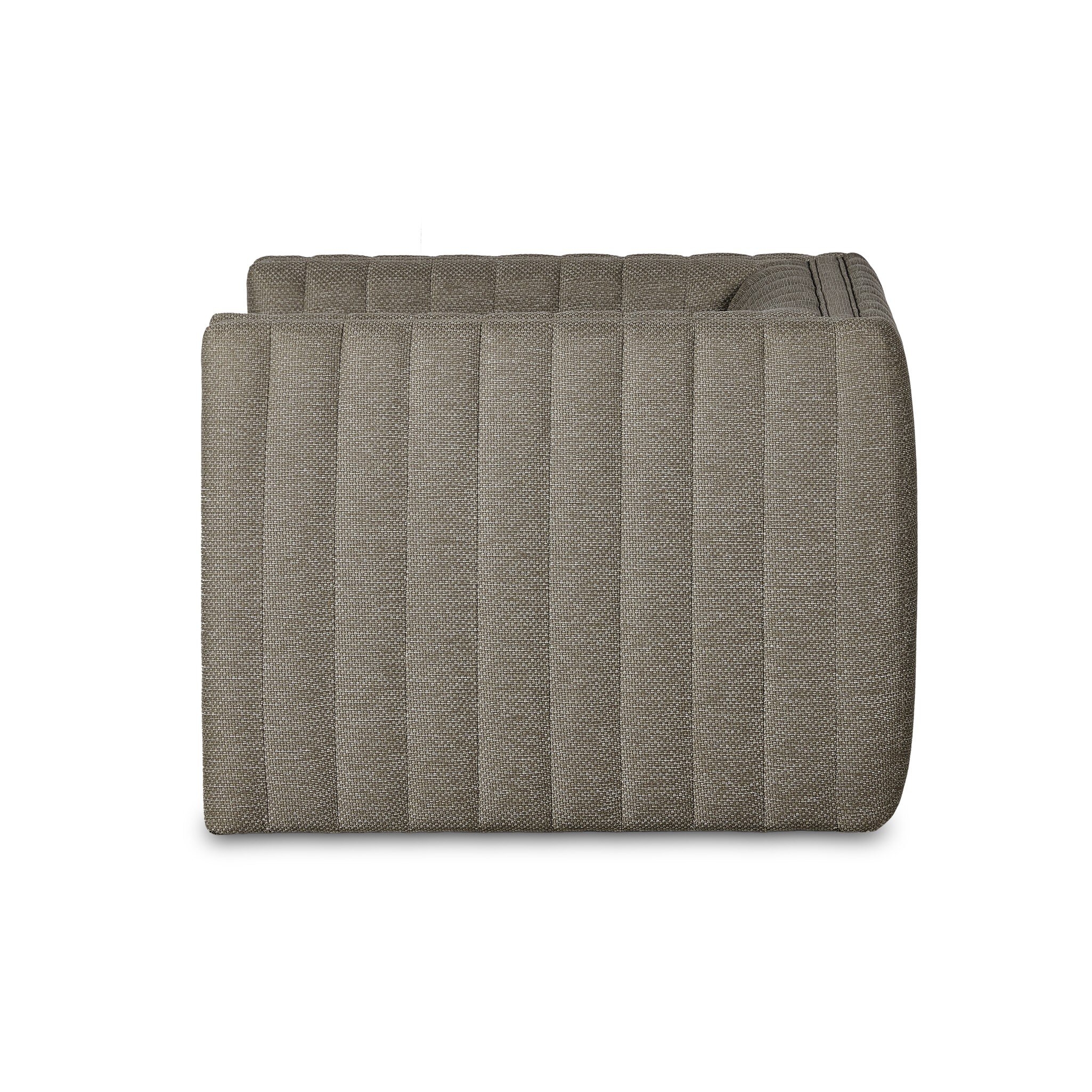 Augustine Outdoor Swivel Chair - Casa Grey - Image 2